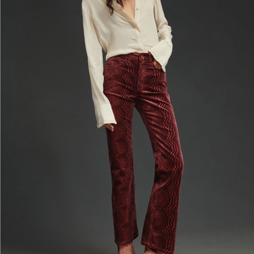 Beautiful wine colored pilcro pants!